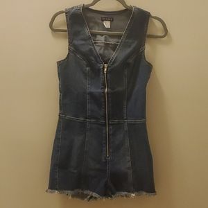 Denim Romper